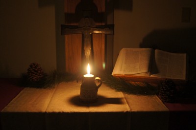 Light on Altar