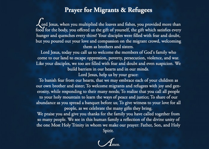 Prayer for Migrants & Refugees
