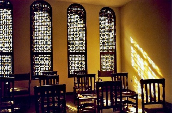 Stained Glass Windows in Eucharist Chapel