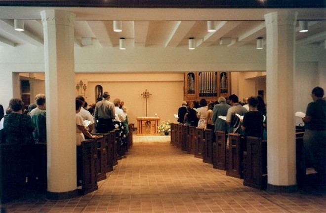 Assembly at Worship in the Chapel