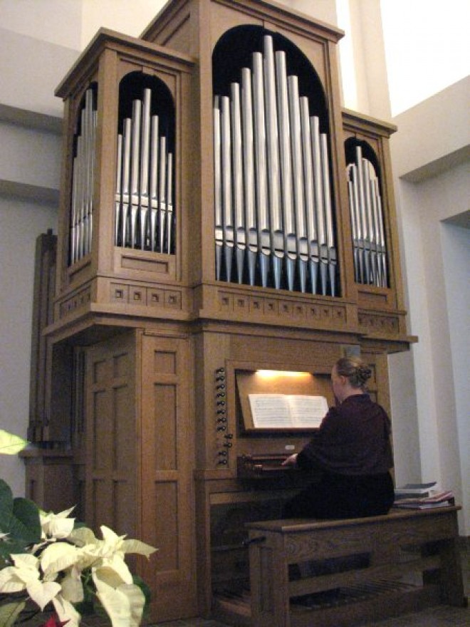 Sister Playing the Pipe Organ