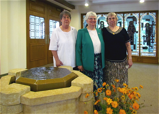 Sister Patricia Anne Williams, Sister Beverly Raway, and Sister Helen Giesen