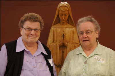 Lynn Johnston and Sister Pauline Micke