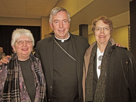 Sr. Beverly Raway, Archbishop Jerome Listecki, and Sr. Jeanne Ann Weber
