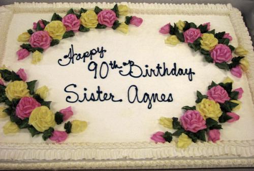 God bless you, Sister Agnes!