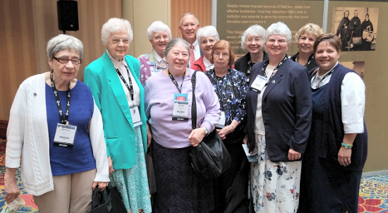 Some of the St. Scholastica Monastery delegates