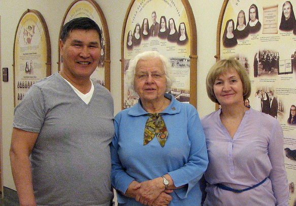 Vergazy, Sister Mary Catherine, and Tatyana - Marat was in class.