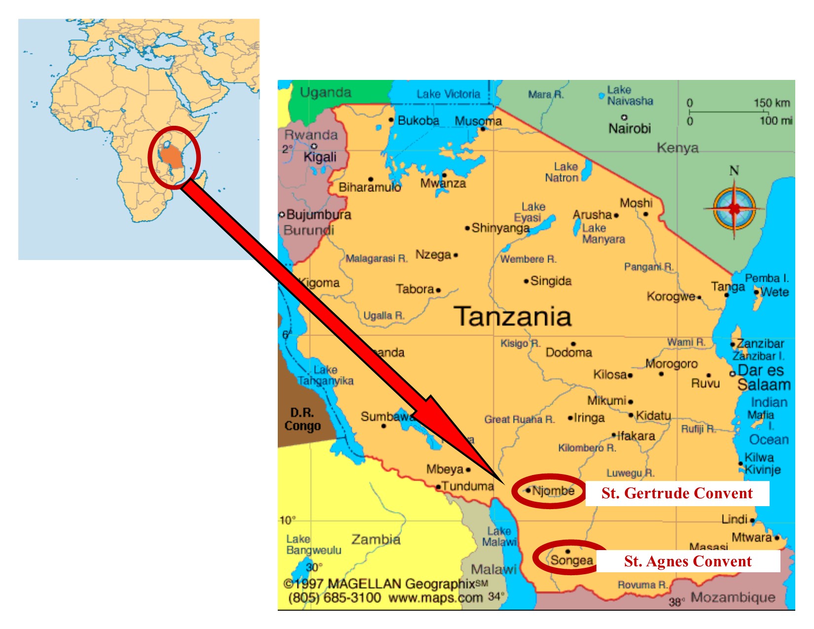Our Twinning Monasteries in Tanzania