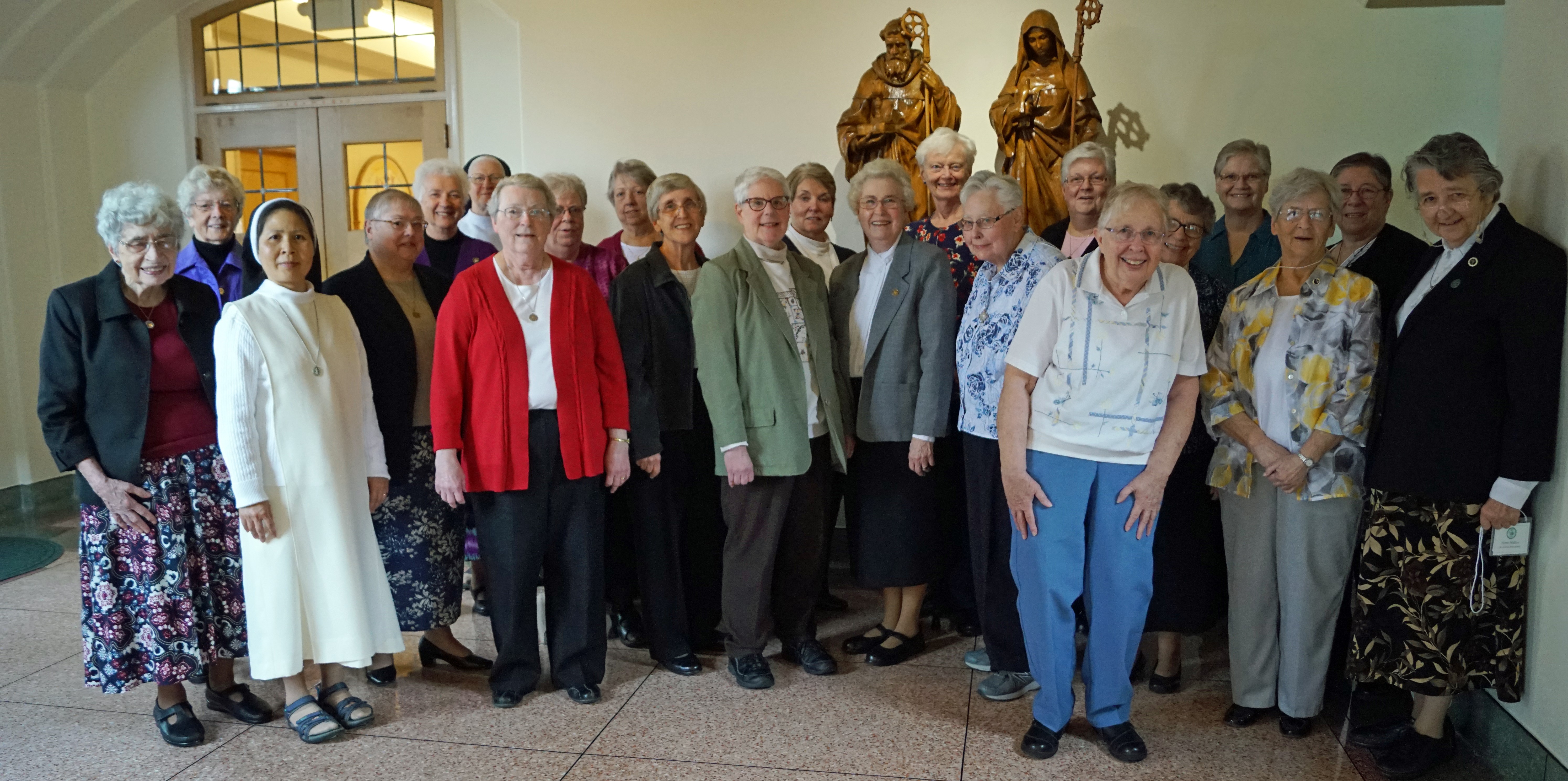 Benedictine subprioresses meeting at St. Scholastica Monastery