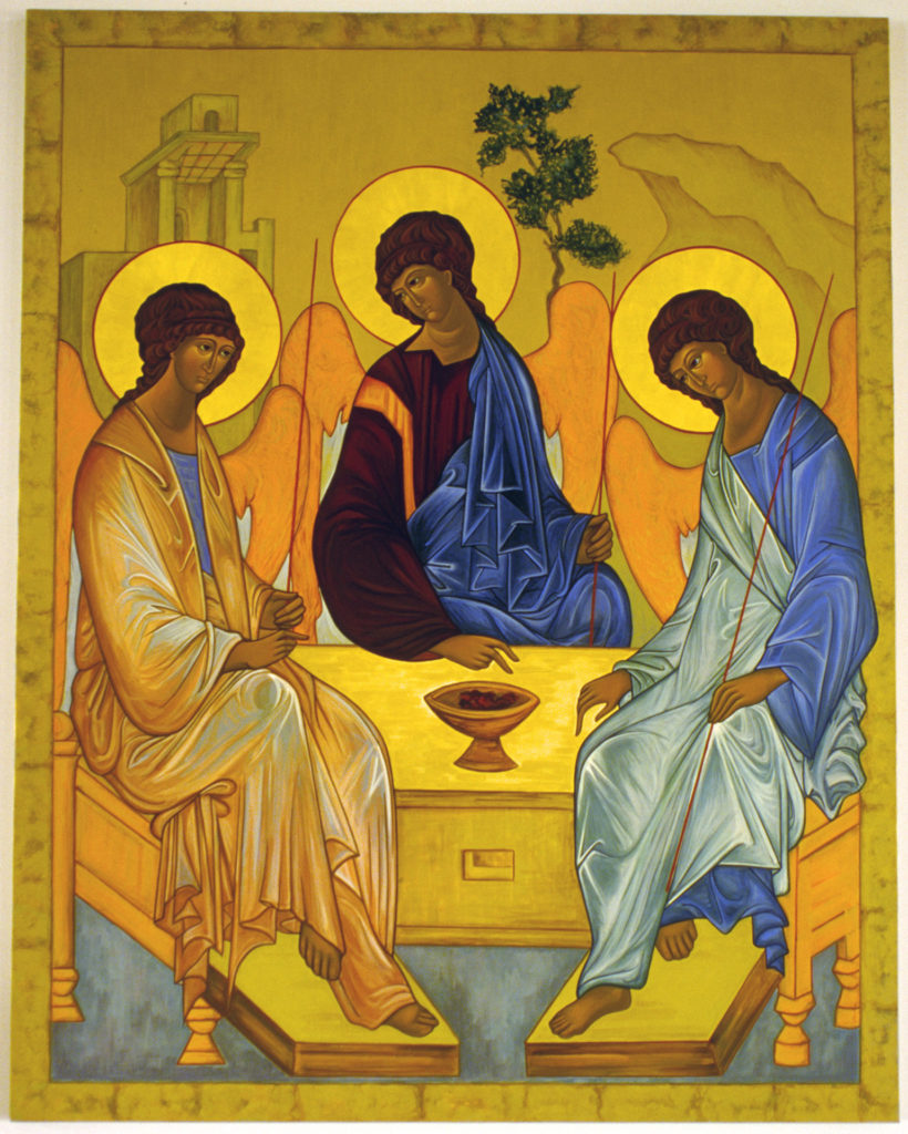 Holy Trinity icon by +Sister Mary Charles McGough