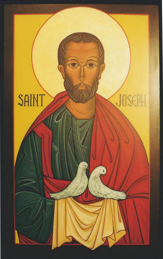 St Joseph Icon by +Sister Mary Charles McGough