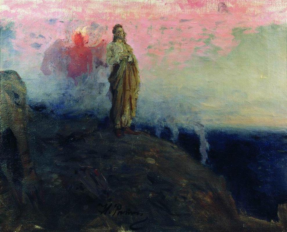Temptation of Jesus Christ) by Ilya Repin