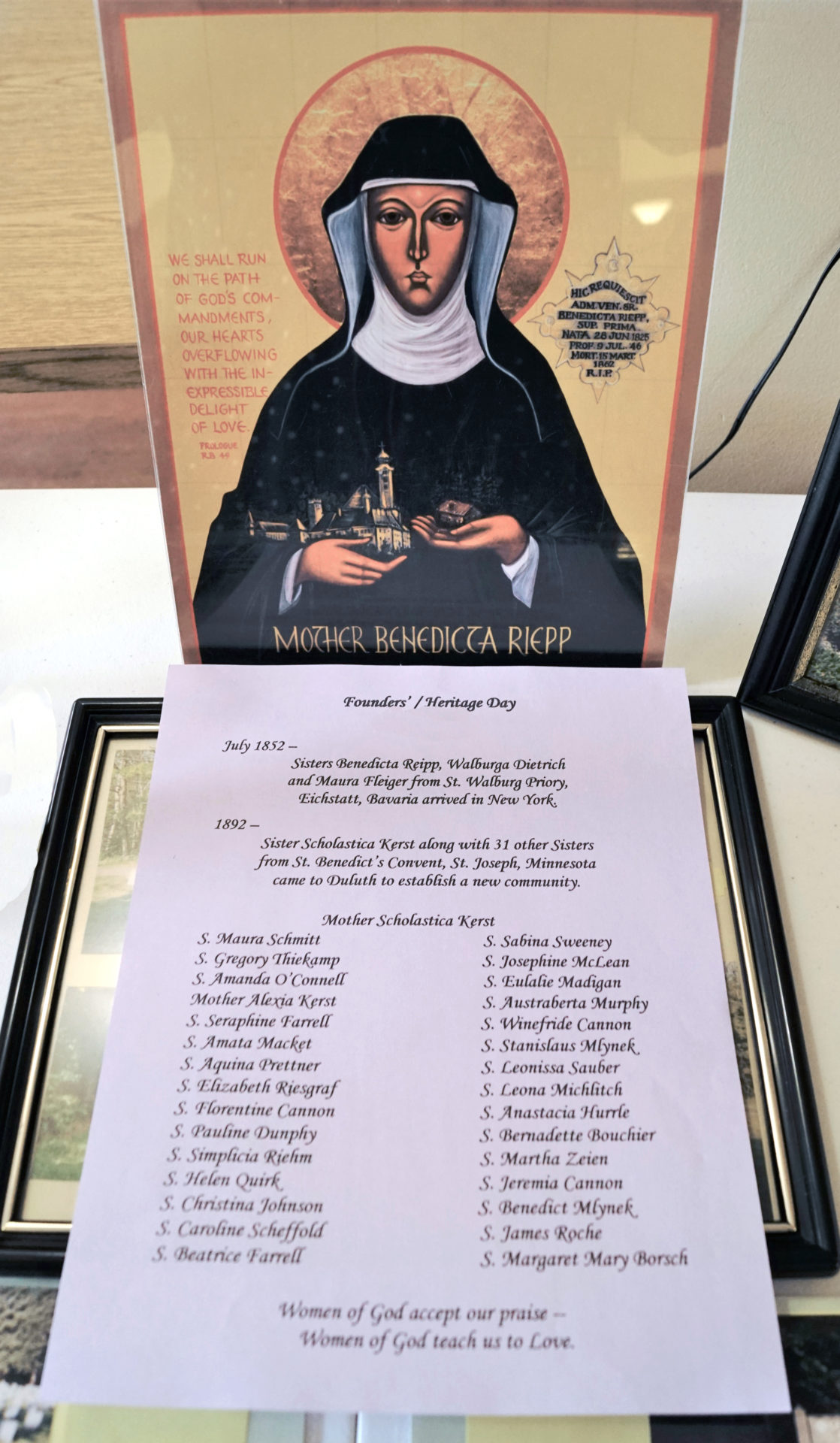 Icon of Mother Benedicta Riepp, founder of American Benedictinism