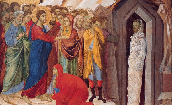 From ‘The Raising of Lazarus’ by Duccio di Buoninsegna