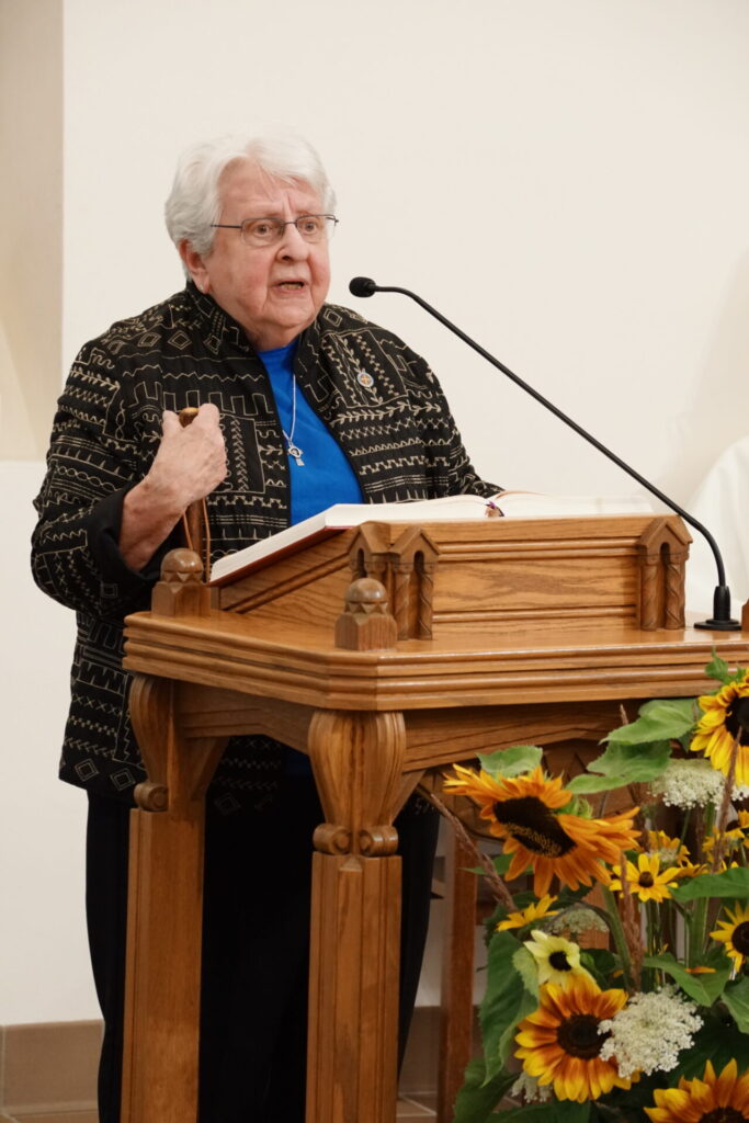 Sister Renata Liegey reads from the Song of Songs Chapter 2:8-14